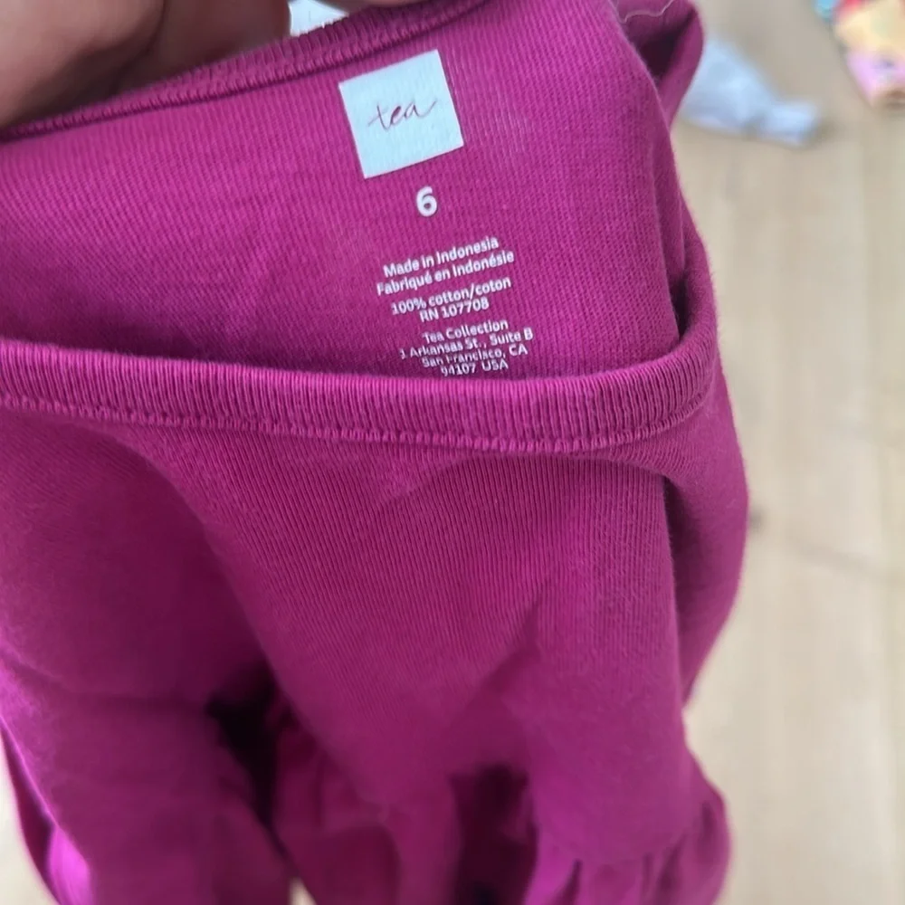 Tea collection Floral Pink Kids Dress 6
